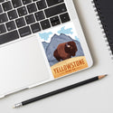 Yellowstone National Park Wyoming Buffalo Vinyl Sticker