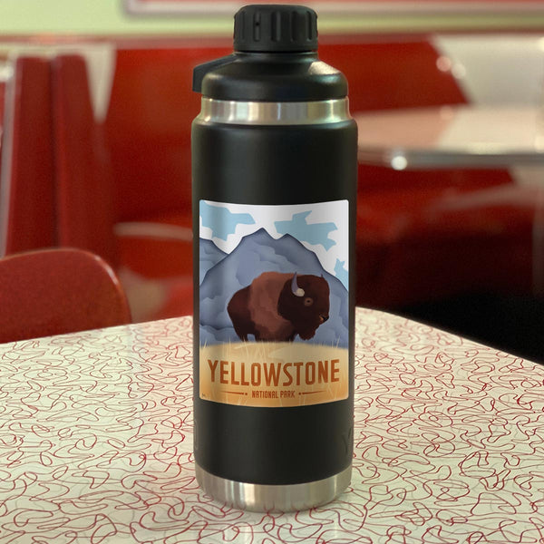 Yellowstone National Park Wyoming Buffalo Vinyl Sticker