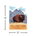 Yellowstone National Park Wyoming Buffalo Vinyl Sticker