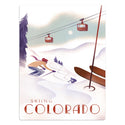 Colorado Skiing State Travel Vinyl Sticker