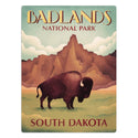 Badlands National Park South Dakota Buffalo Mini Vinyl Sticker