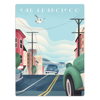 San Francisco Street State Travel Mini Vinyl Sticker