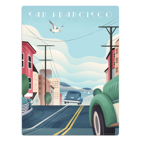 San Francisco Street State Travel Mini Vinyl Sticker