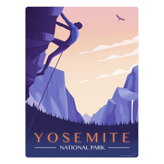 Yosemite National Park California Climber Mini Vinyl Sticker