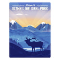 Olympic National Park Washington Elk Mini Vinyl Sticker