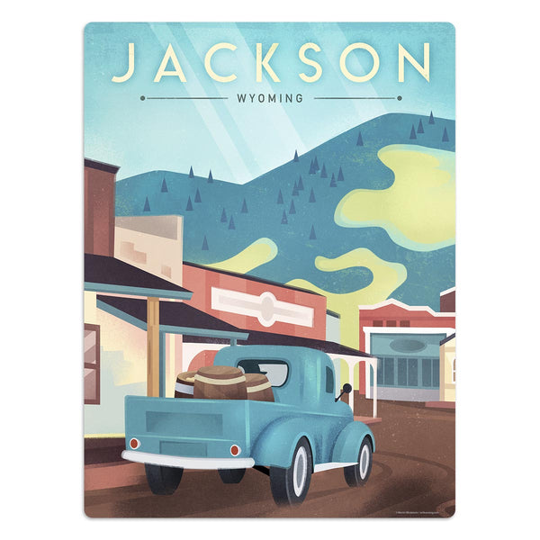 Jackson Wyoming State Travel Mini Vinyl Sticker