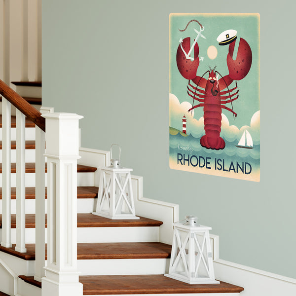 Rhode Island Lobster State Pride Decal