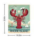 Rhode Island Lobster State Pride Decal