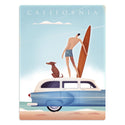 California Surfing Beach Decal