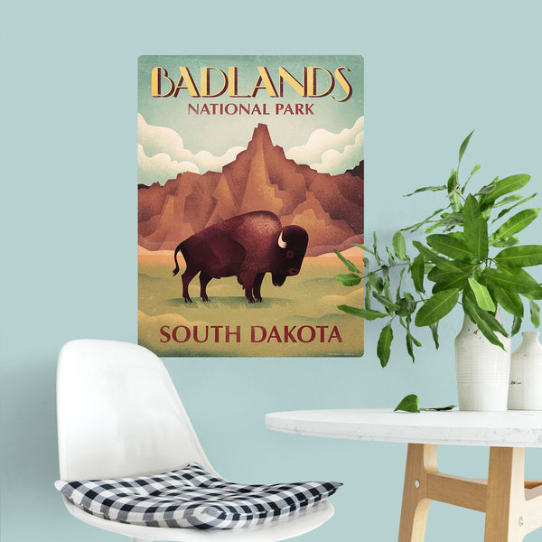 Badlands National Park South Dakota Buffalo Decal