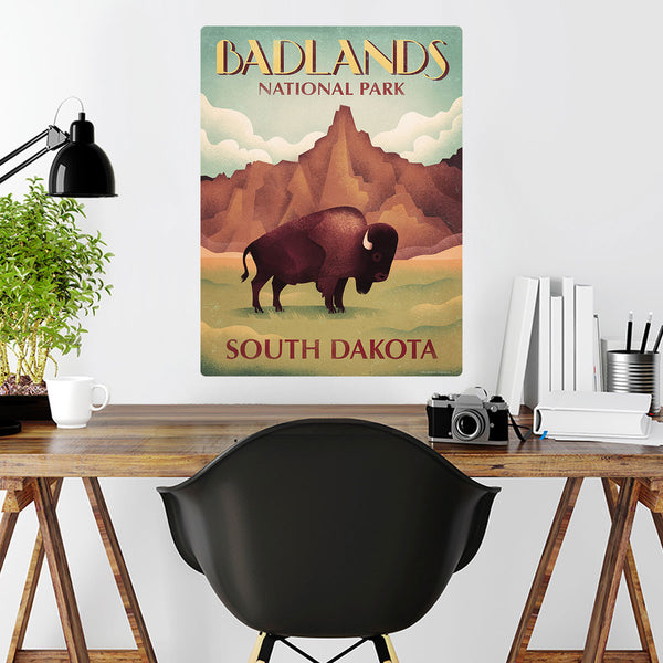 Badlands National Park South Dakota Buffalo Decal