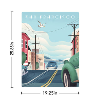 San Francisco Street State Travel Decal