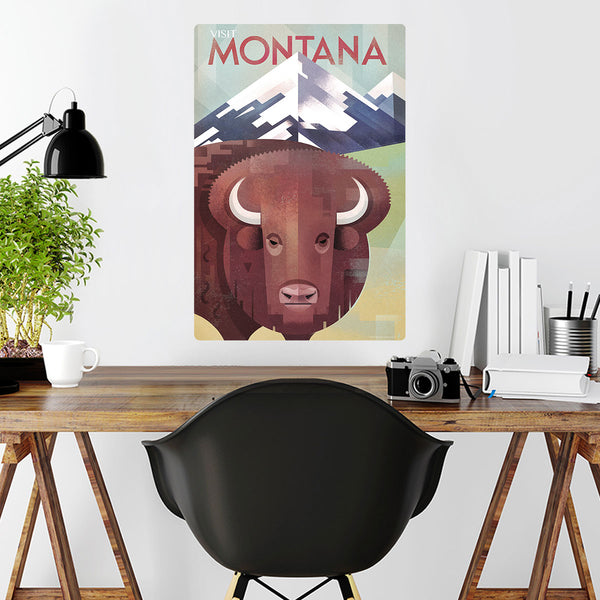 Montana Buffalo State Travel Decal