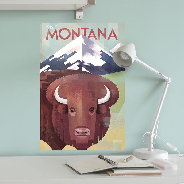 Montana Buffalo State Travel Decal