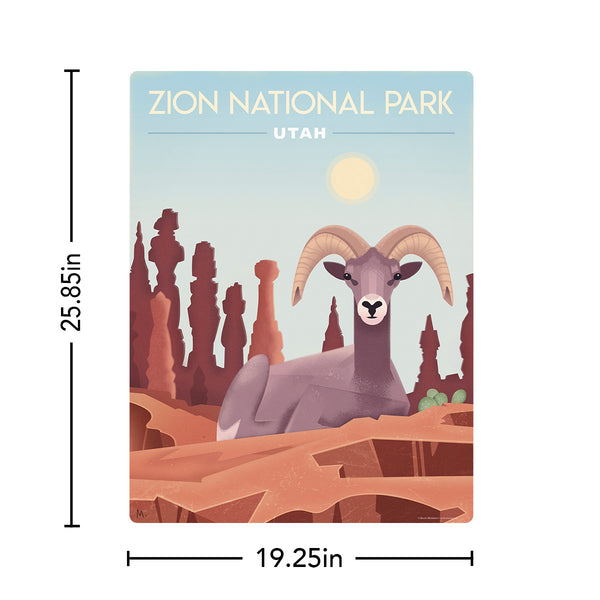 Zion National Park Utah Bighorn Sheep Decal