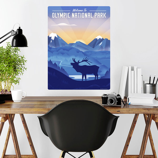 Olympic National Park Washington Elk Decal