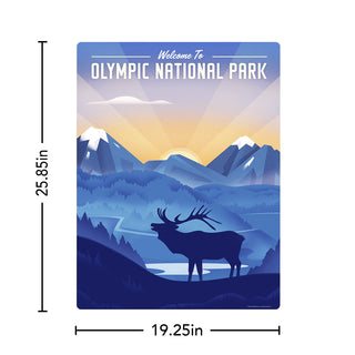 Olympic National Park Washington Elk Decal