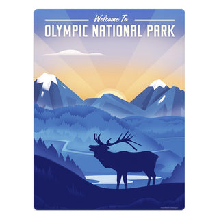 Olympic National Park Washington Elk Decal