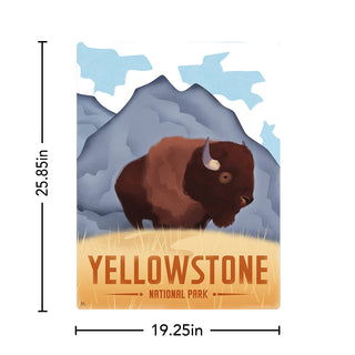 Yellowstone National Park Wyoming Buffalo Decal