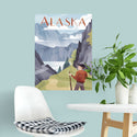 Alaska Mountains State Travel Decal