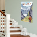 Alaska Mountains State Travel Decal