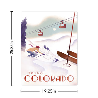 Colorado Skiing State Travel Decal