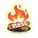 Massachusetts Campfire Fun Die Cut Vinyl Sticker