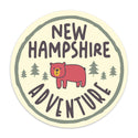 Kids Camp Adventure Bear States Die Cut Vinyl Sticker