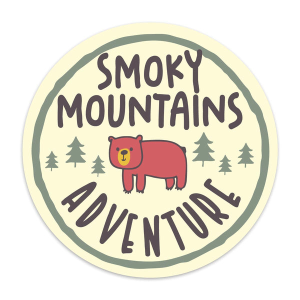 Kids Camp Adventure Bear National Parks Die Cut Vinyl Sticker
