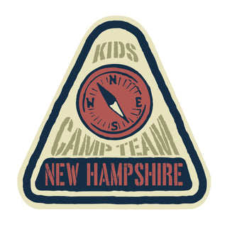 Kids Camp Team States Die Cut Vinyl Sticker