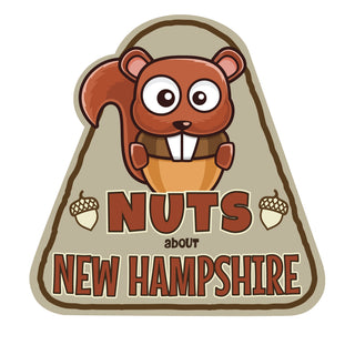 Kids Camp Nuts About States Die Cut Vinyl Sticker