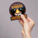 Kids Camp Here For Smores National Parks Die Cut Vinyl Sticker