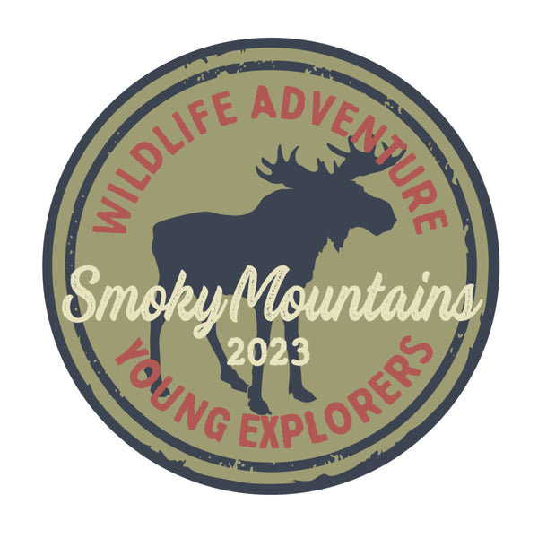 Kids Camp Young Explorers Moose National Parks Die Cut Vinyl Sticker