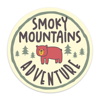 Kids Camp Adventure Bear National Parks Mini Vinyl Sticker
