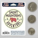 Kids Camp Adventure Bear National Parks Mini Vinyl Sticker