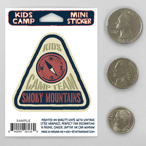 Kids Camp Team States Mini Vinyl Sticker