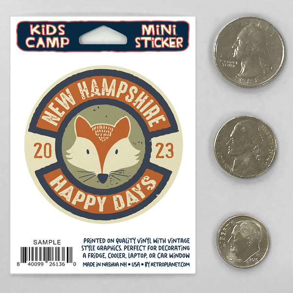 Kids Camp Happy Days States Mini Vinyl Sticker
