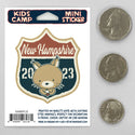 Kids Camp Squirrel States Mini Vinyl Sticker
