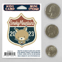 Kids Camp Squirrel National Parks Mini Vinyl Sticker