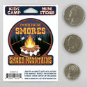 Kids Camp Here For Smores National Parks Mini Vinyl Sticker
