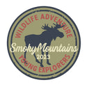 Kids Camp Young Explorers Moose National Parks Mini Vinyl Sticker