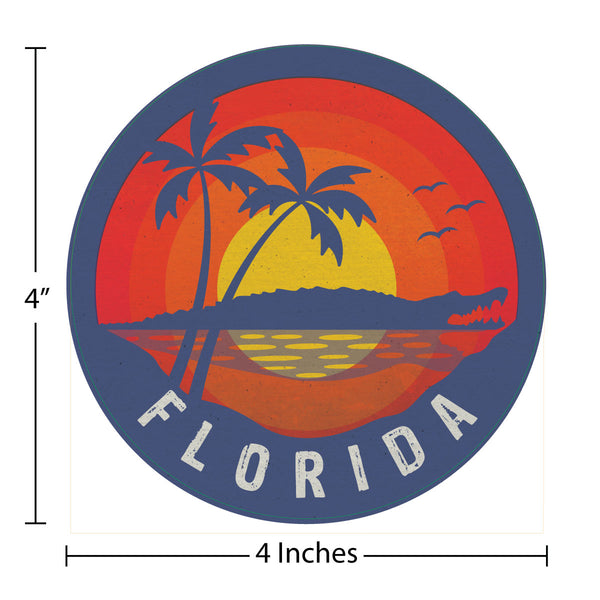 Florida Gatorland Die Cut Vinyl Sticker