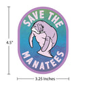 Florida Save The Manatees Die Cut Vinyl Sticker