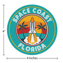 Space Travel Florida Die Cut Vinyl Sticker