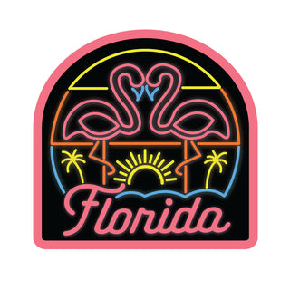 Florida Flamingos Die Cut Vinyl Sticker
