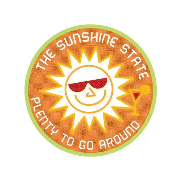 Florida Sunshine State Die Cut Vinyl Sticker