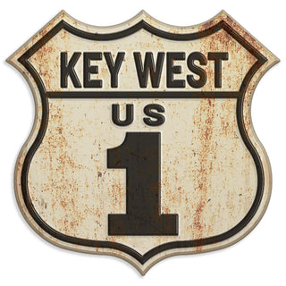 Key West US 1 Die Cut Vinyl Sticker