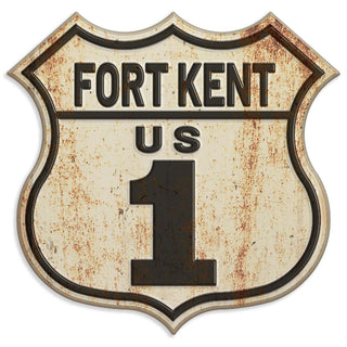 Fort Kent US 1 Die Cut Vinyl Sticker