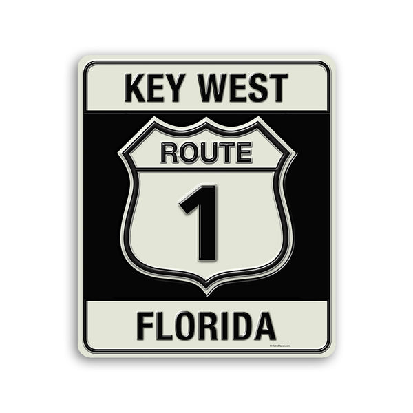 Route 1 Key West Florida Die Cut Vinyl Sticker