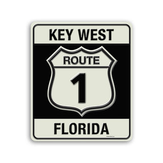 Route 1 Key West Florida Mini Vinyl Sticker